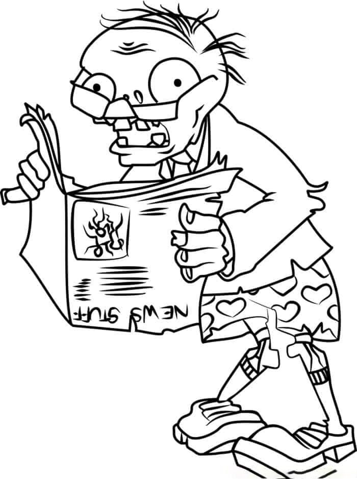 Plants vs Zombies Coloring Pages FREE Printable 19