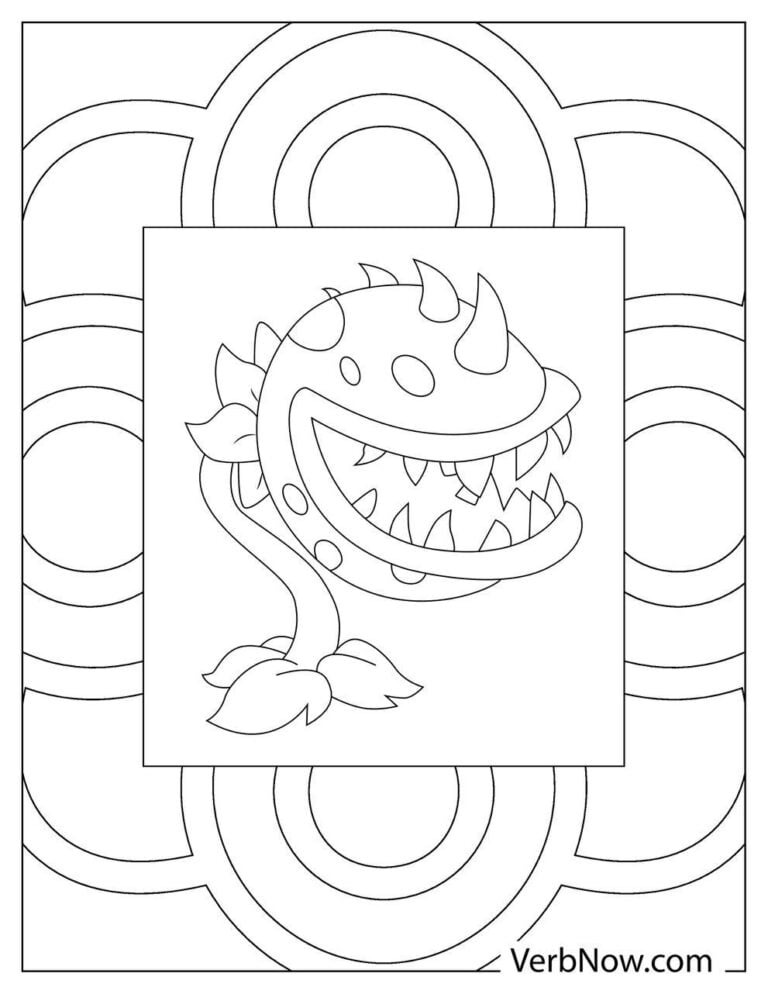 Plants vs Zombies Coloring Pages FREE Printable 33