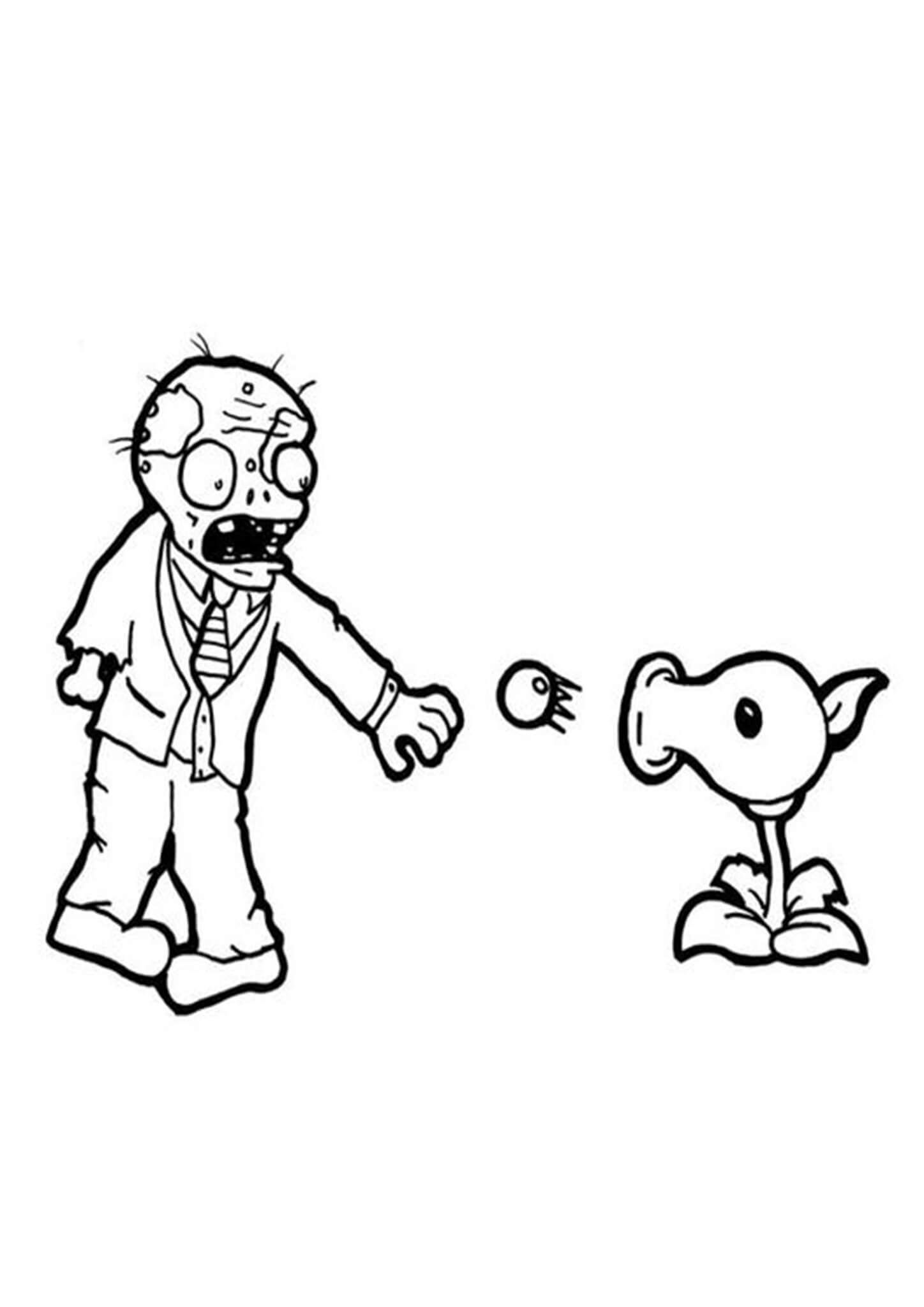 Plants vs Zombies Coloring Pages FREE Printable 34