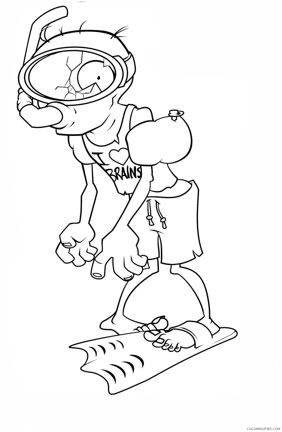 Plants vs Zombies Coloring Pages FREE Printable 61