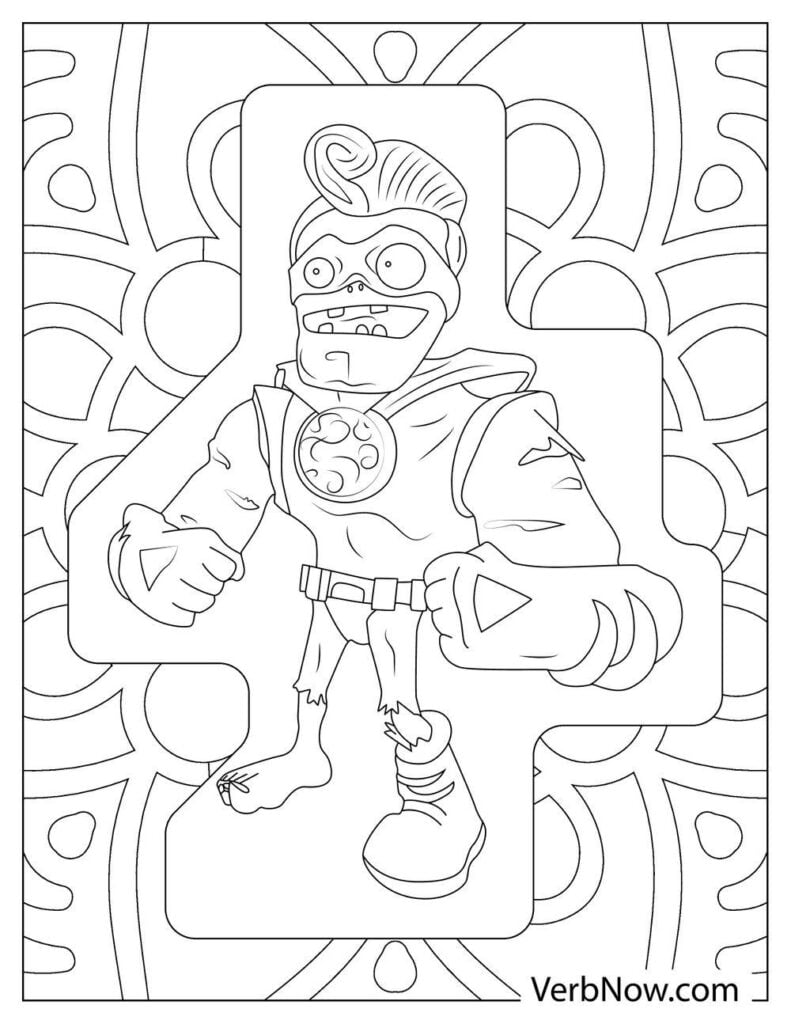 Plants vs Zombies Coloring Pages FREE Printable 9