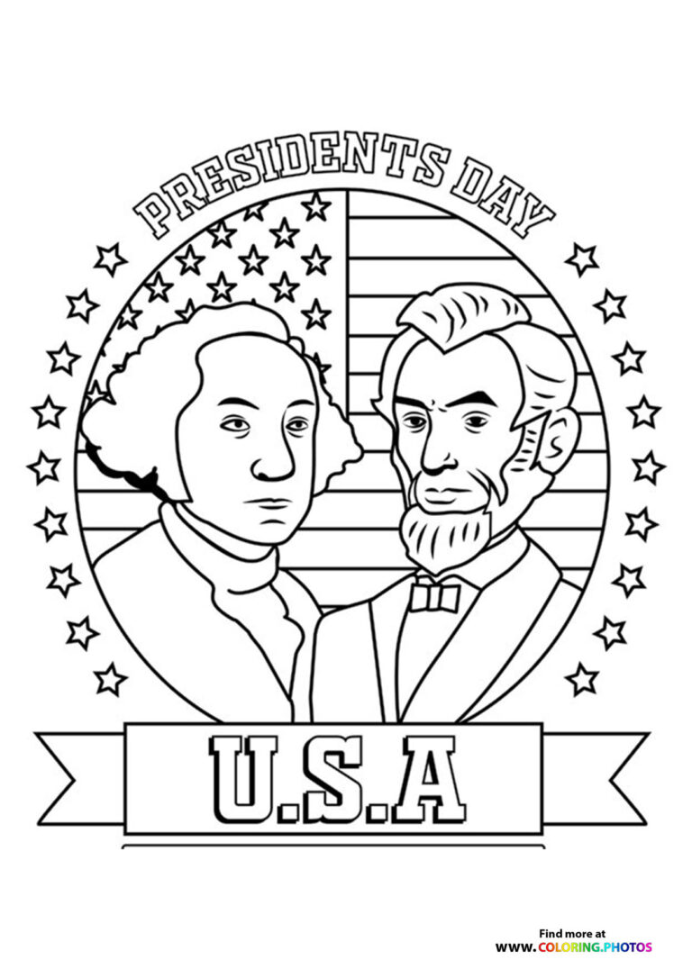 President's Day Coloring Pages for Kids 15