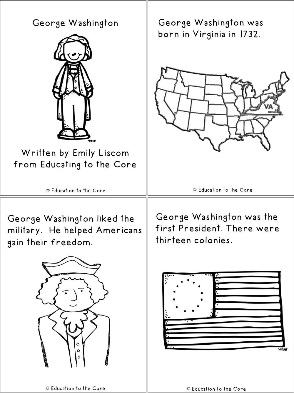 President's Day Coloring Pages for Kids 23