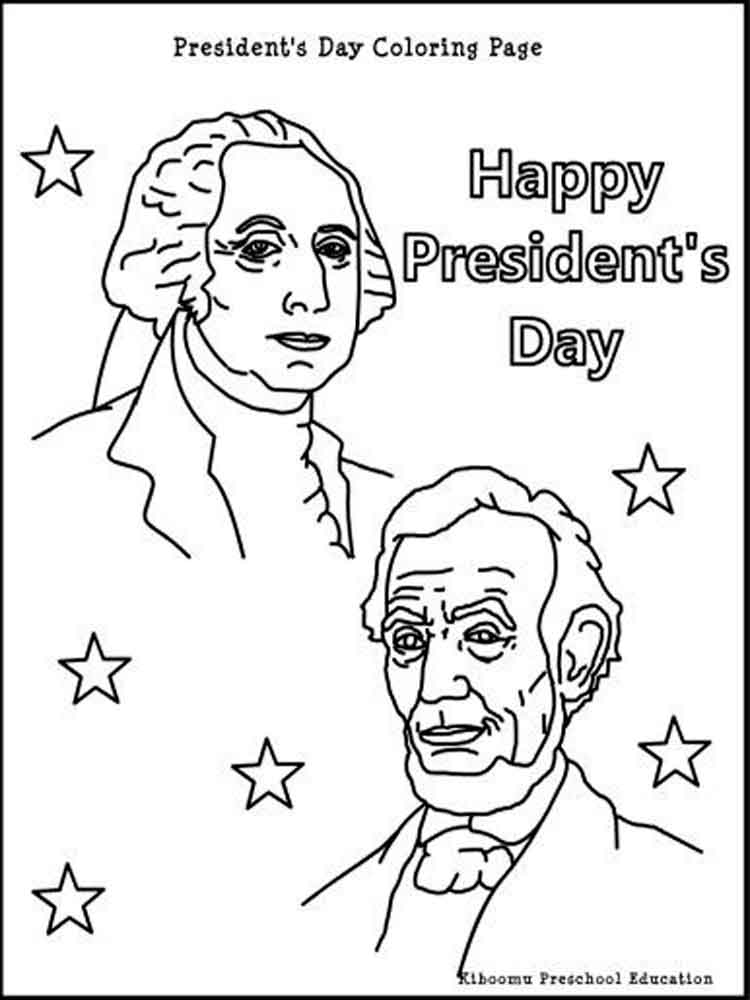 President's Day Coloring Pages for Kids 4