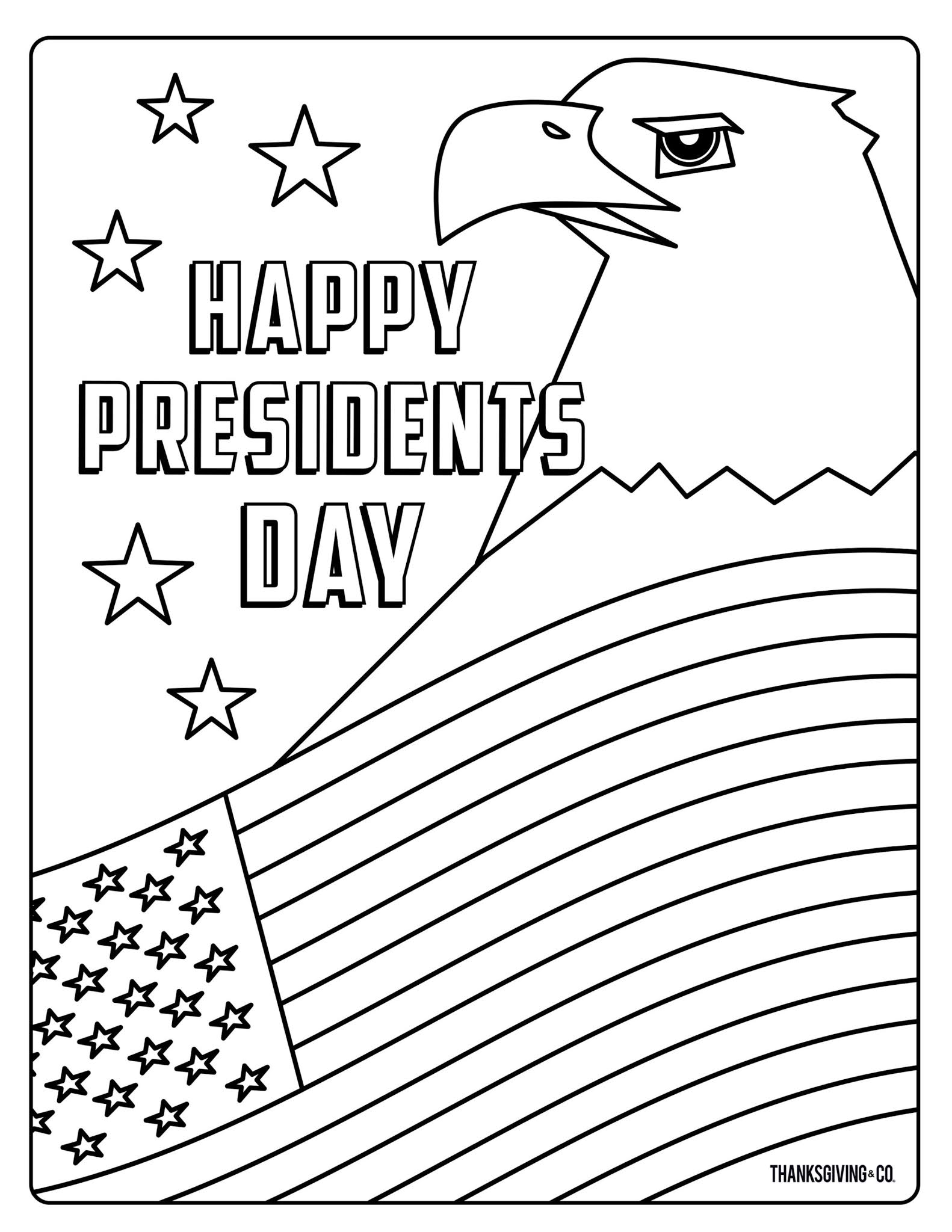 President's Day Coloring Pages for Kids 5