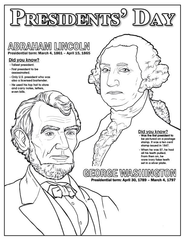 President's Day Coloring Pages for Kids 59