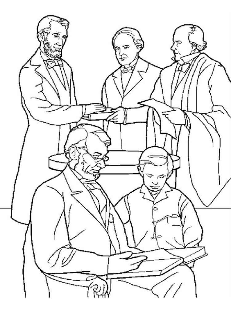 President's Day Coloring Pages for Kids 8