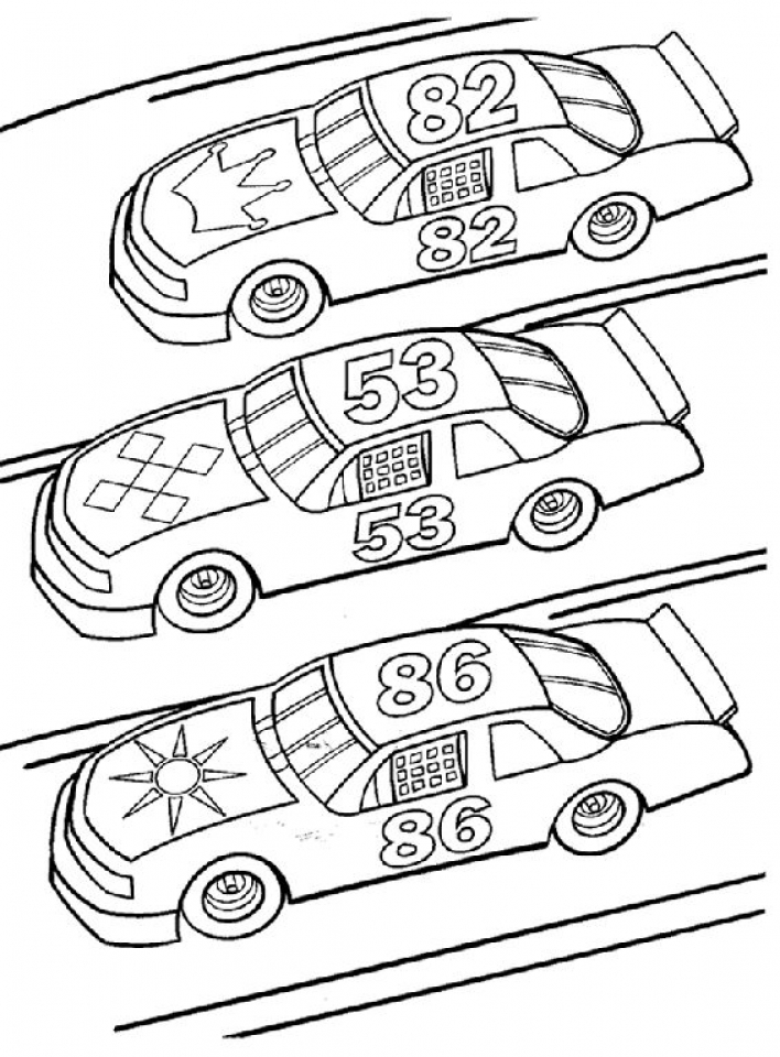 Race Car Coloring Pages FREE Printable 36