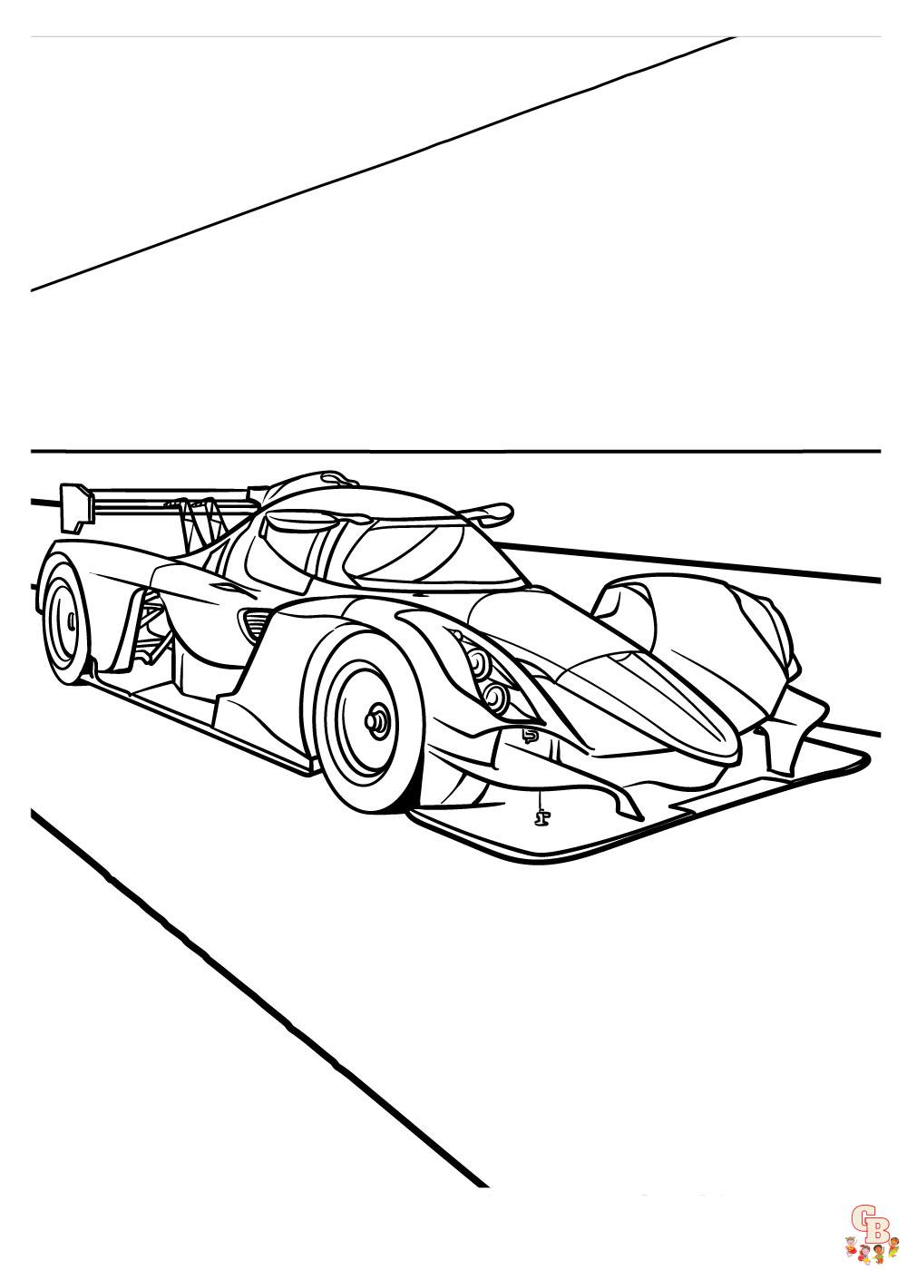 Race Car Coloring Pages FREE Printable 7