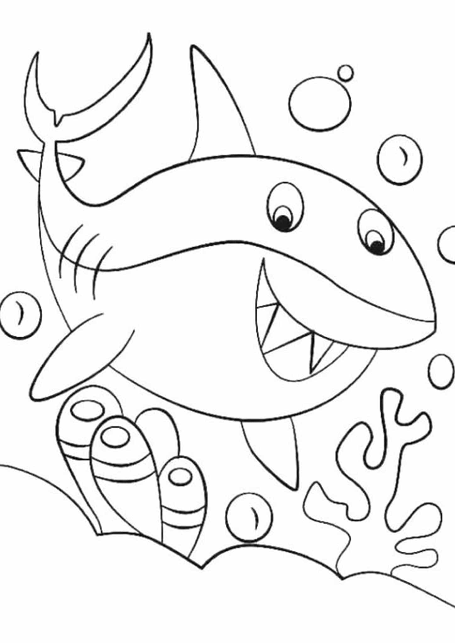 Shark Coloring Pages for Adults Printables 12