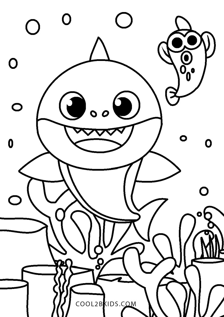 Shark Coloring Pages for Adults Printables 14