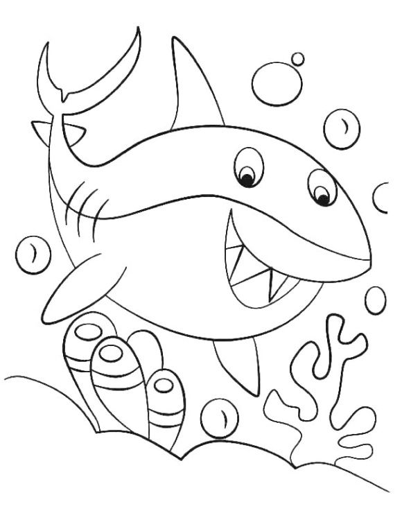 Shark Coloring Pages for Adults Printables 15