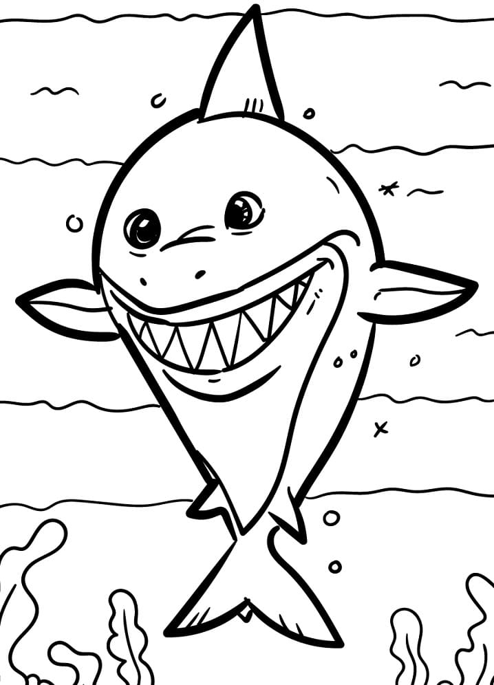 Shark Coloring Pages for Adults Printables 16