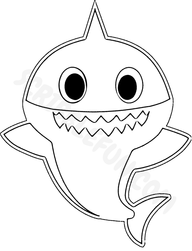 Shark Coloring Pages for Adults Printables 19