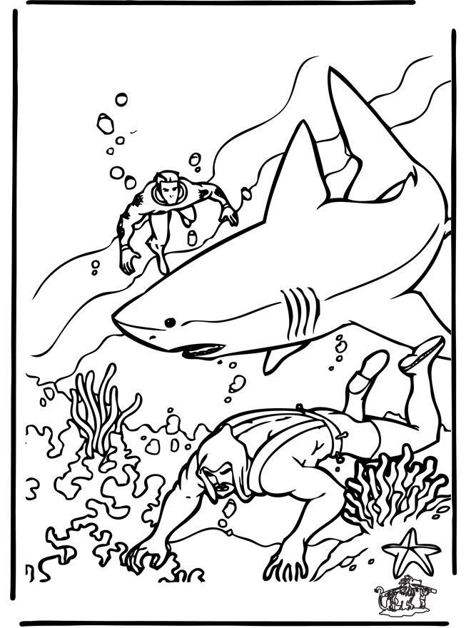 Shark Coloring Pages for Adults Printables 26