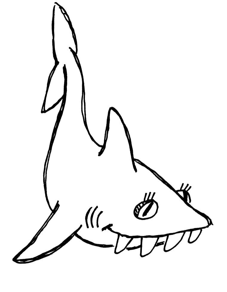 Shark Coloring Pages for Adults Printables 29