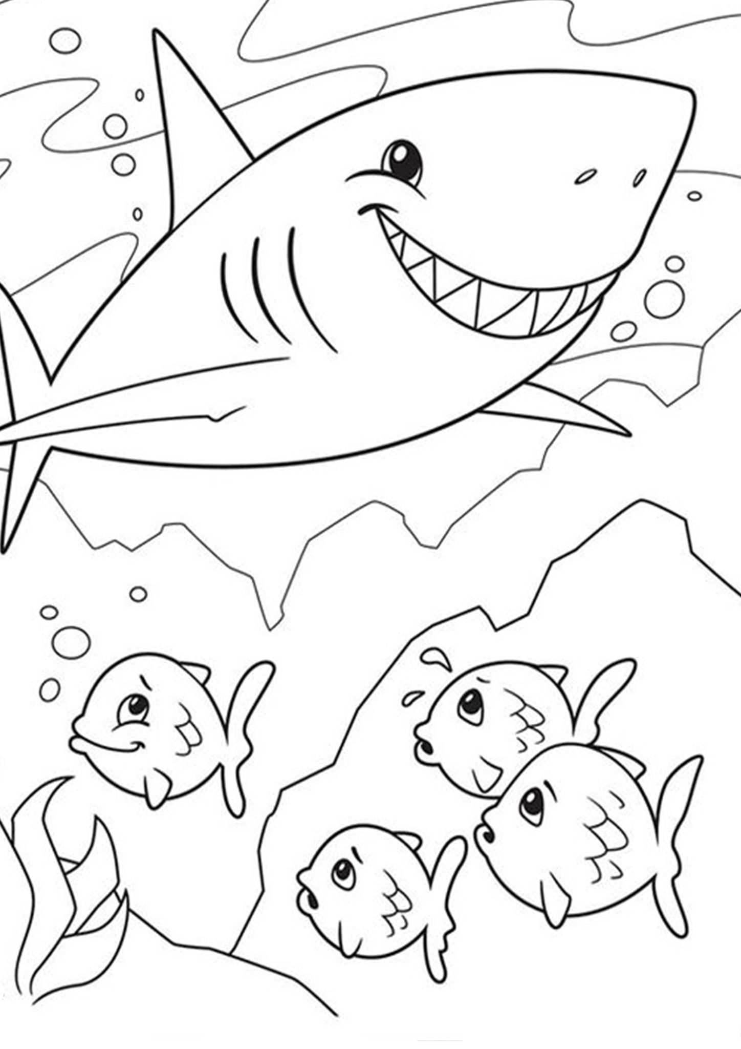 Shark Coloring Pages for Adults Printables 3