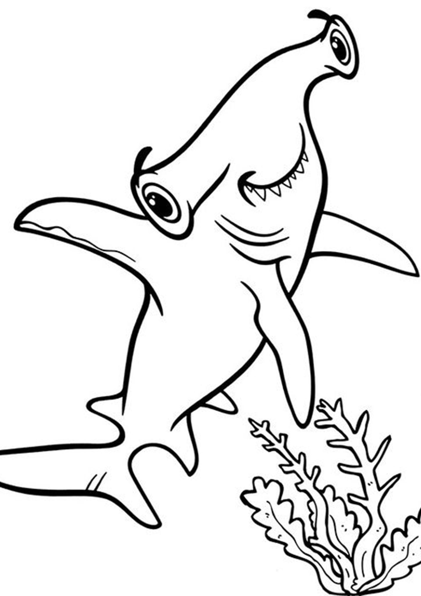 Shark Coloring Pages for Adults Printables 43