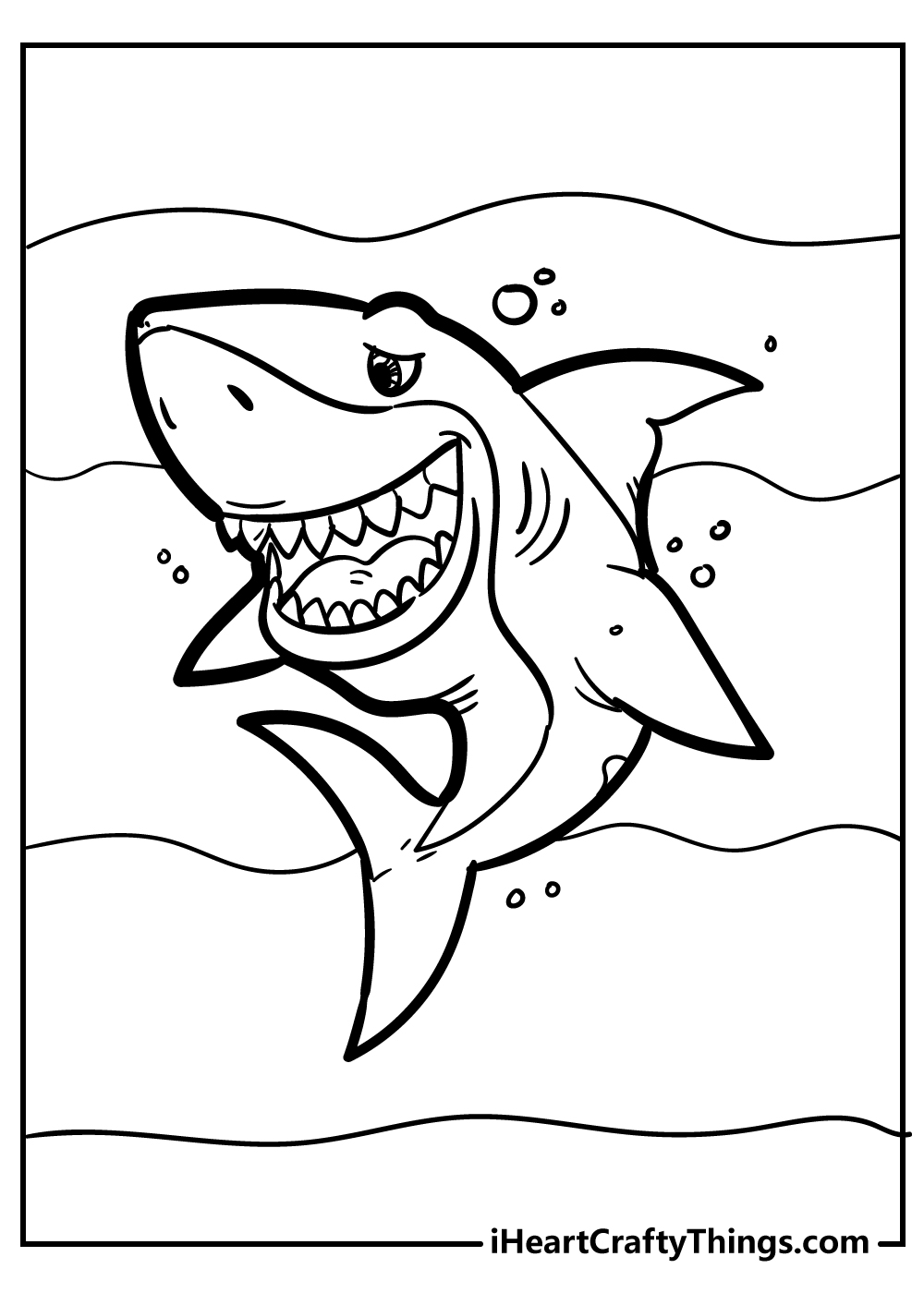 Shark Coloring Pages for Adults Printables 53