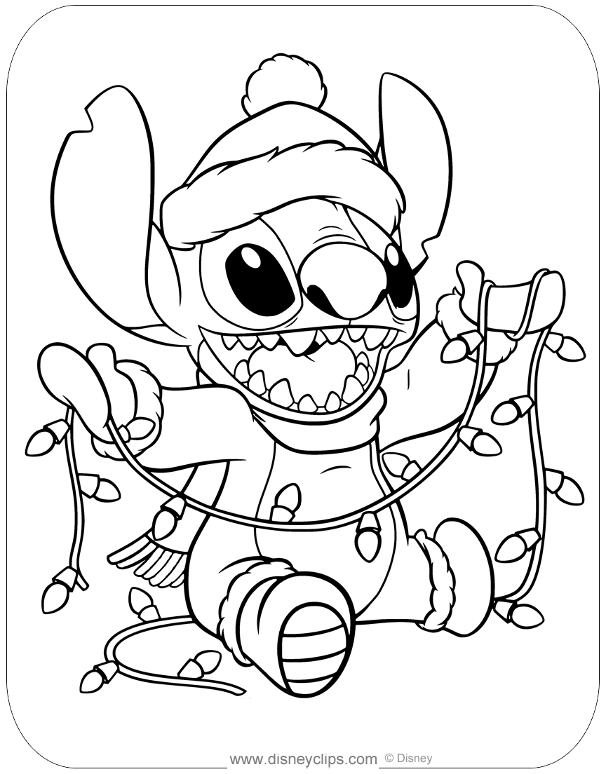 Stitch And Angel Coloring Pages FREE Printable 100