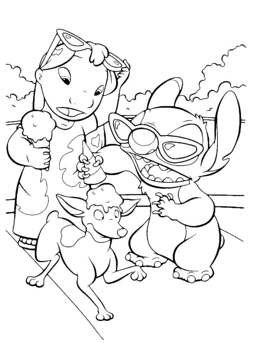 Stitch And Angel Coloring Pages FREE Printable 110