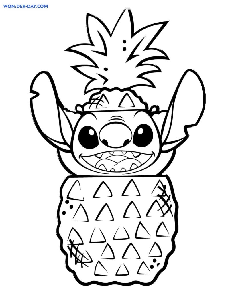 Stitch And Angel Coloring Pages FREE Printable 115