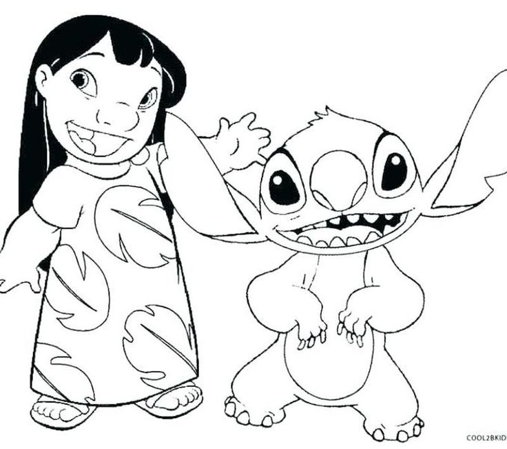 Stitch And Angel Coloring Pages FREE Printable 13