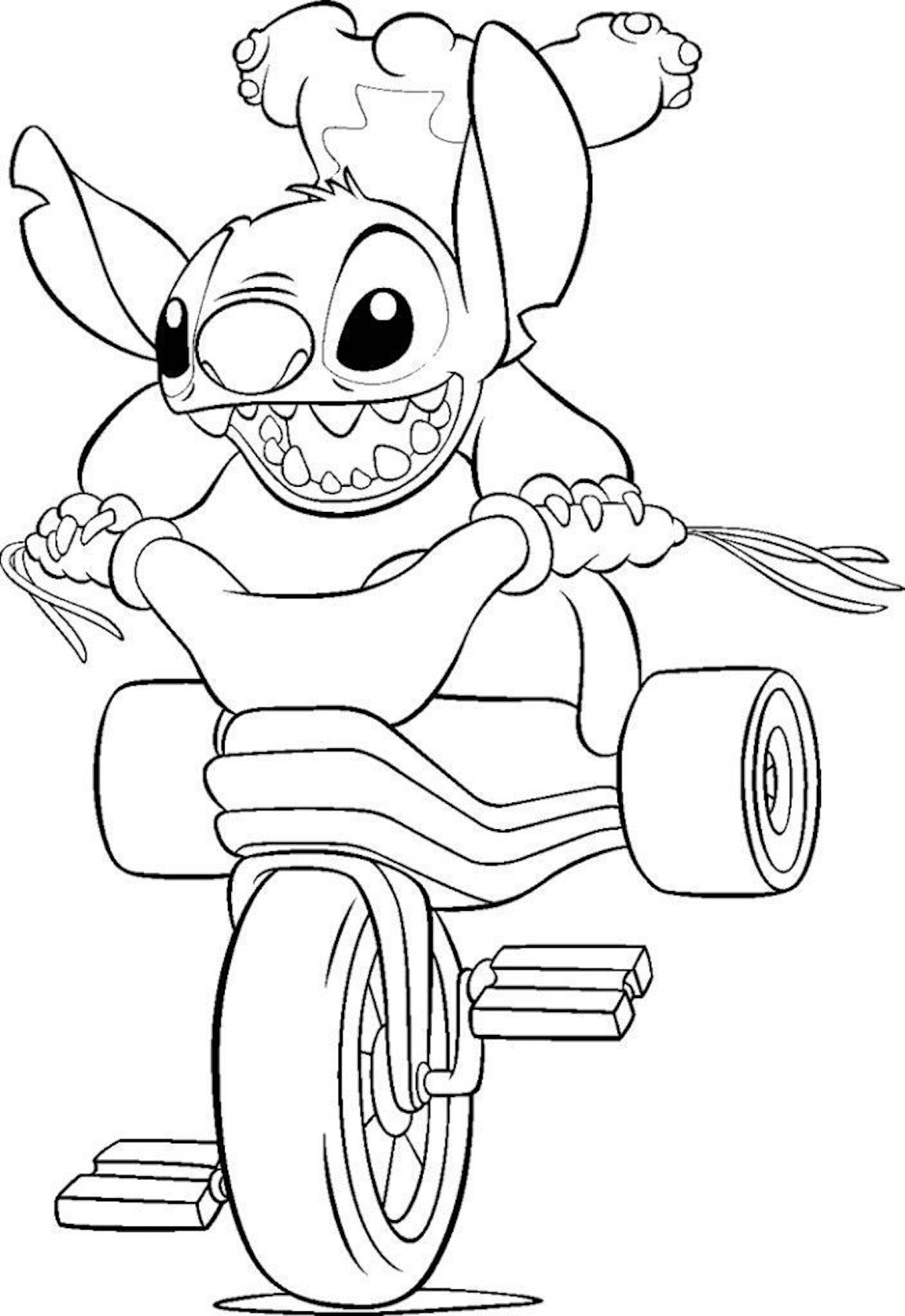 Stitch And Angel Coloring Pages FREE Printable 16