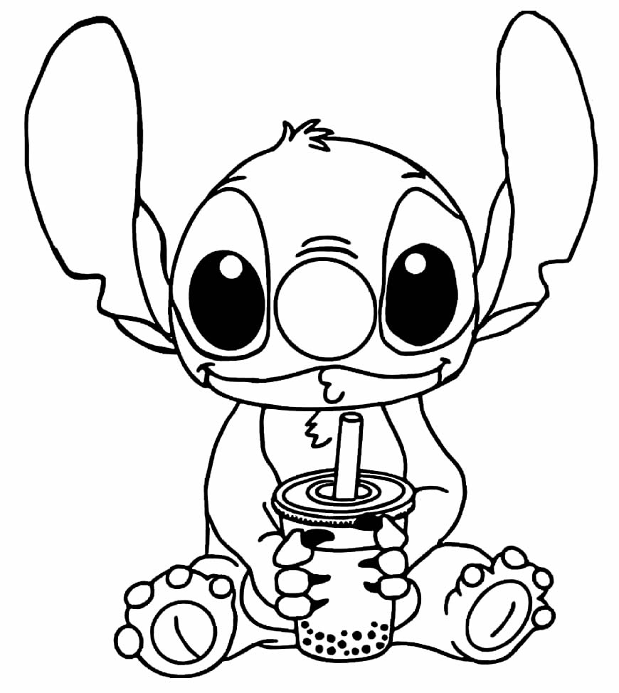 Stitch And Angel Coloring Pages FREE Printable 22