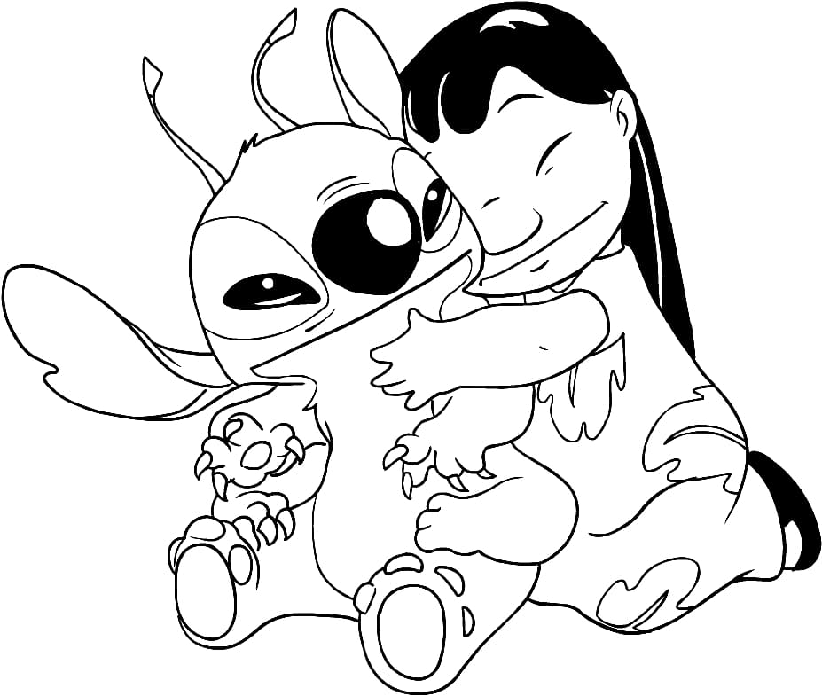 Stitch And Angel Coloring Pages FREE Printable 29