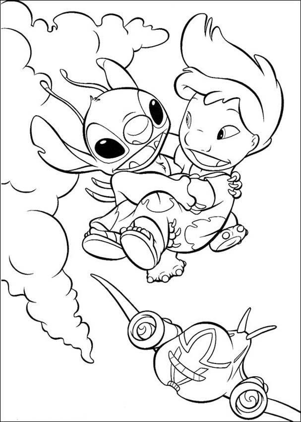 Stitch And Angel Coloring Pages FREE Printable 31