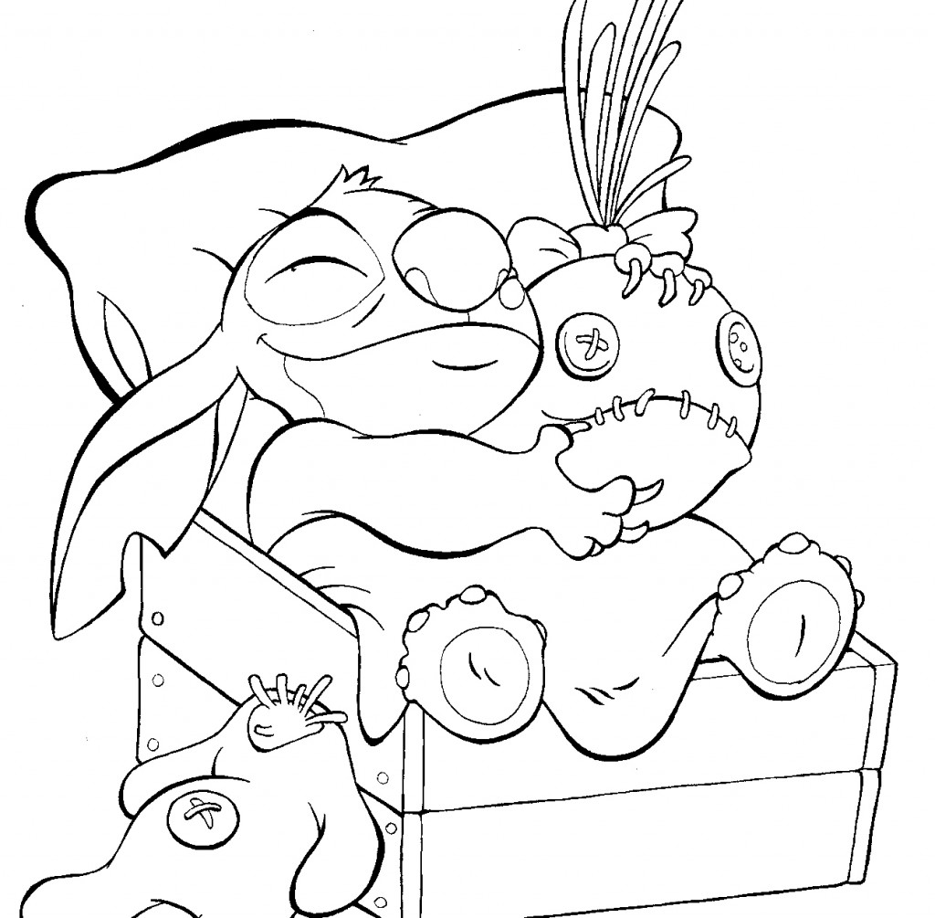 Stitch And Angel Coloring Pages FREE Printable 35