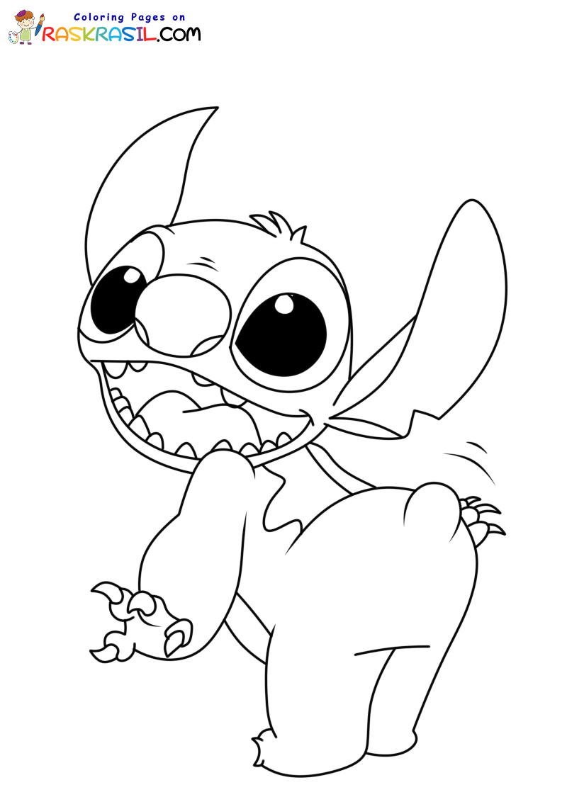 Stitch And Angel Coloring Pages FREE Printable 36