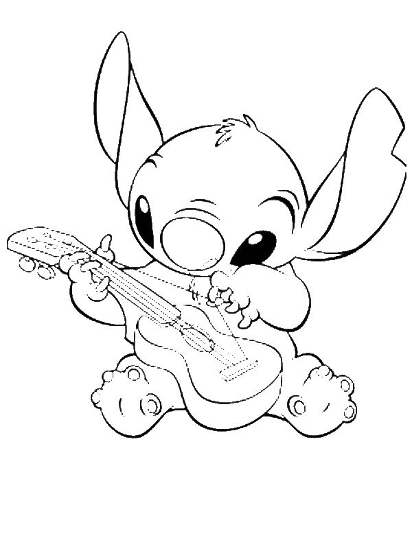 Stitch And Angel Coloring Pages FREE Printable 37