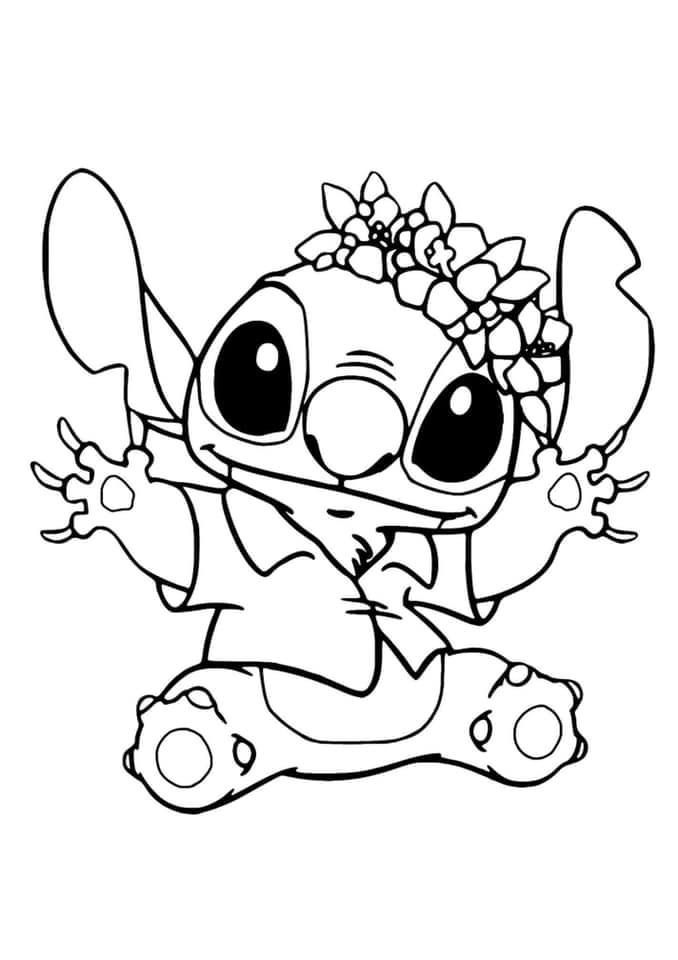 Stitch And Angel Coloring Pages FREE Printable 50