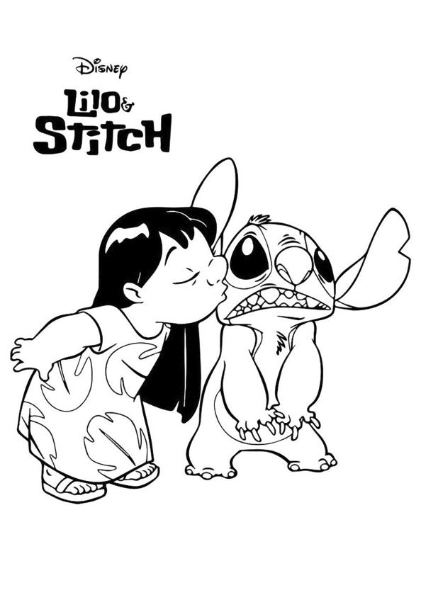 Stitch And Angel Coloring Pages FREE Printable 54