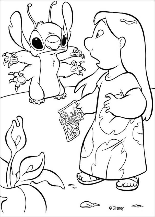 Stitch And Angel Coloring Pages FREE Printable 6