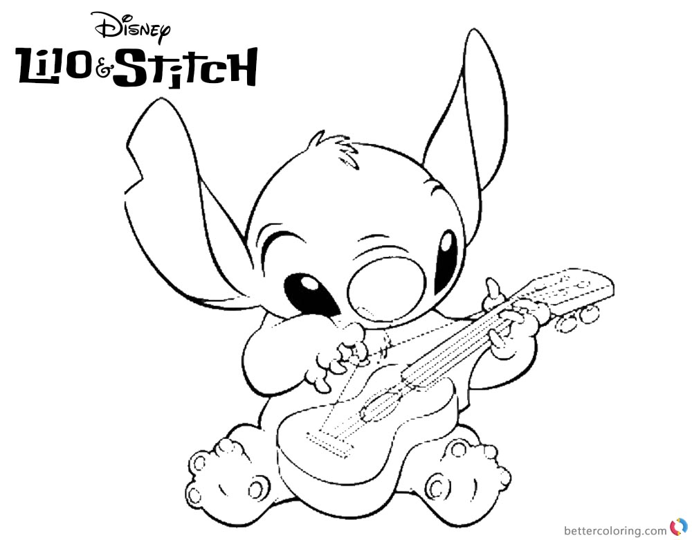 Stitch And Angel Coloring Pages FREE Printable 61