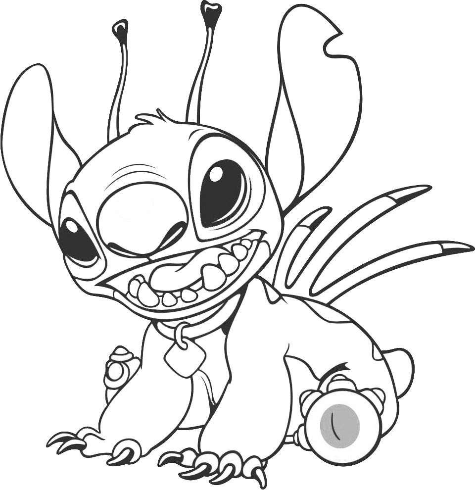 Stitch And Angel Coloring Pages FREE Printable 62