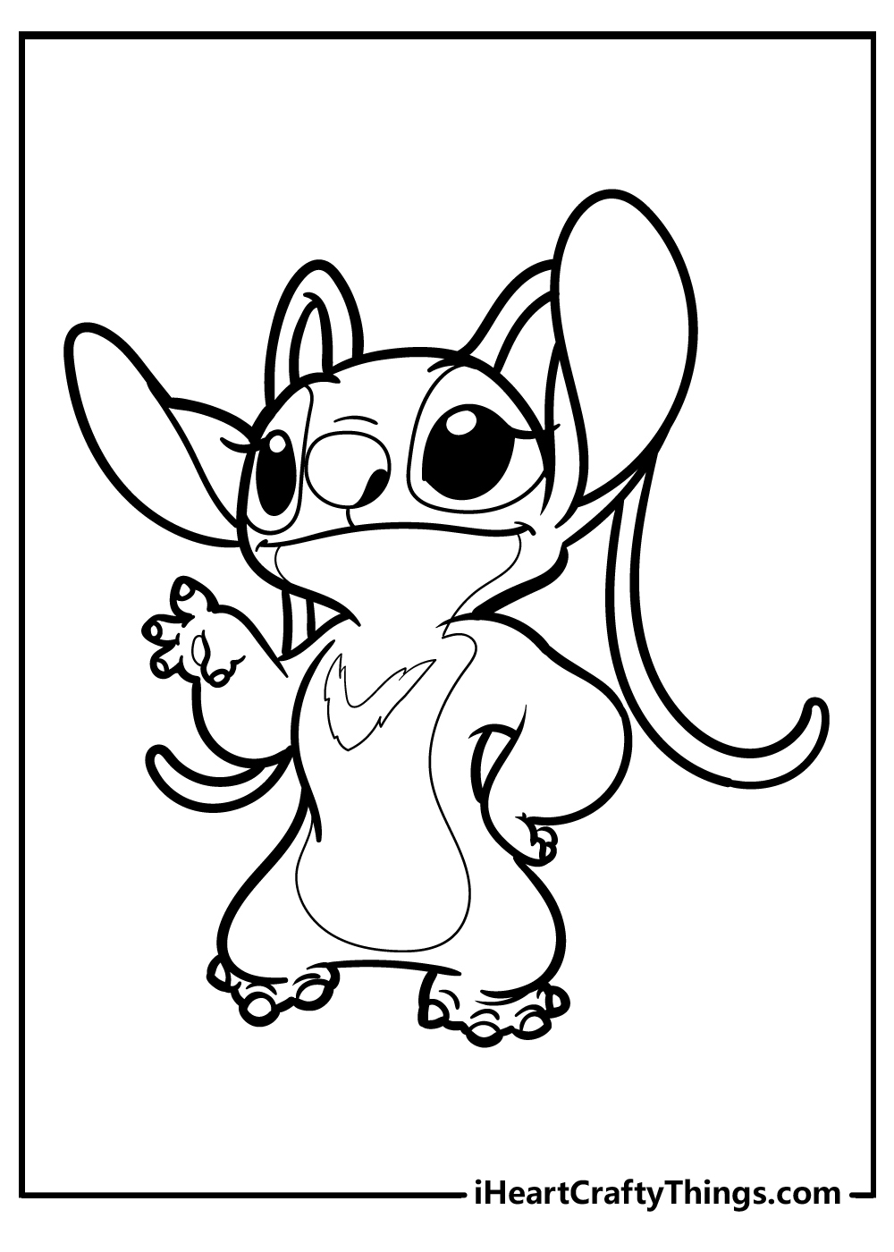 Stitch And Angel Coloring Pages FREE Printable 67