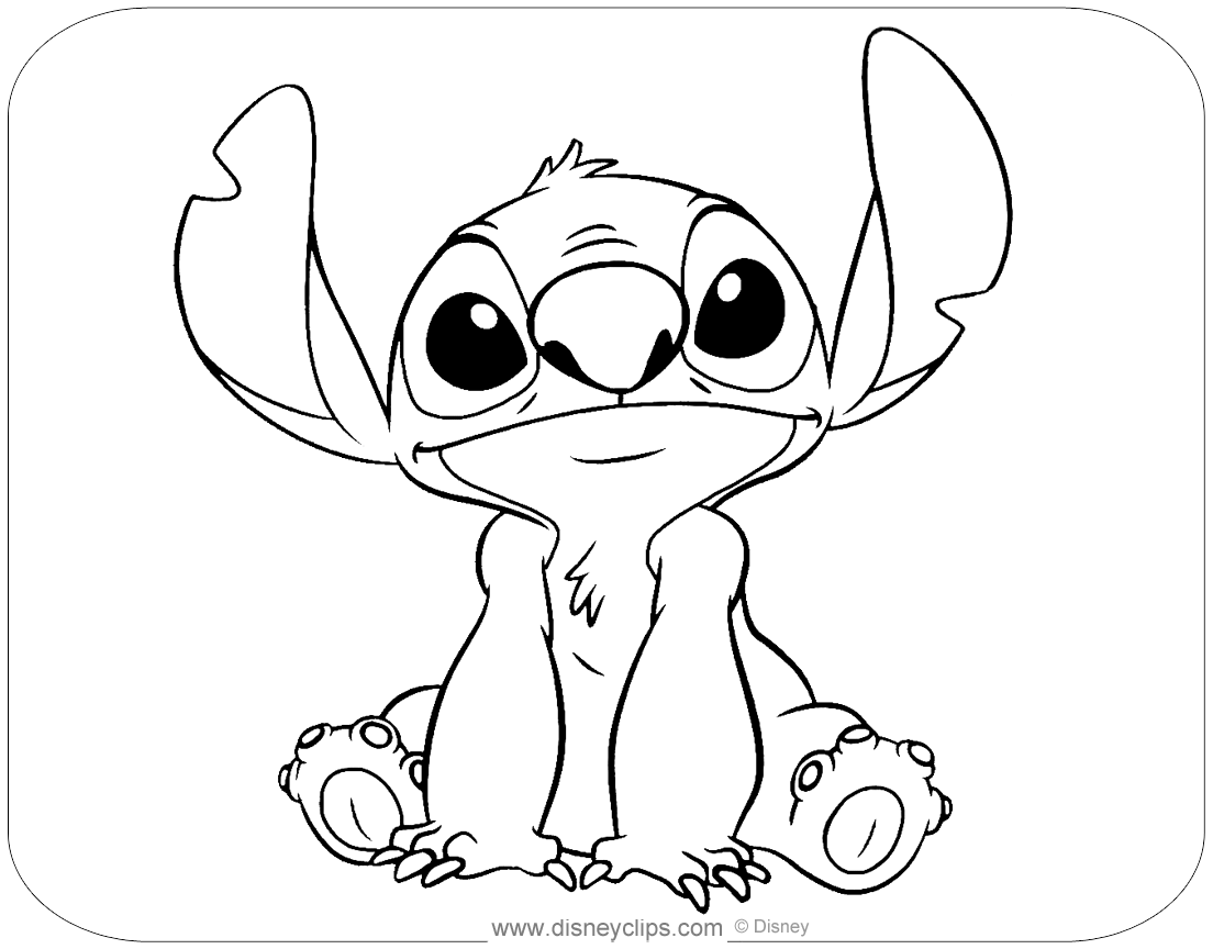 Stitch And Angel Coloring Pages FREE Printable 74