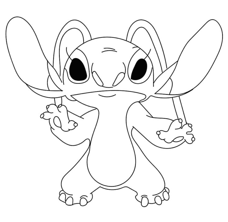 Stitch And Angel Coloring Pages FREE Printable 79