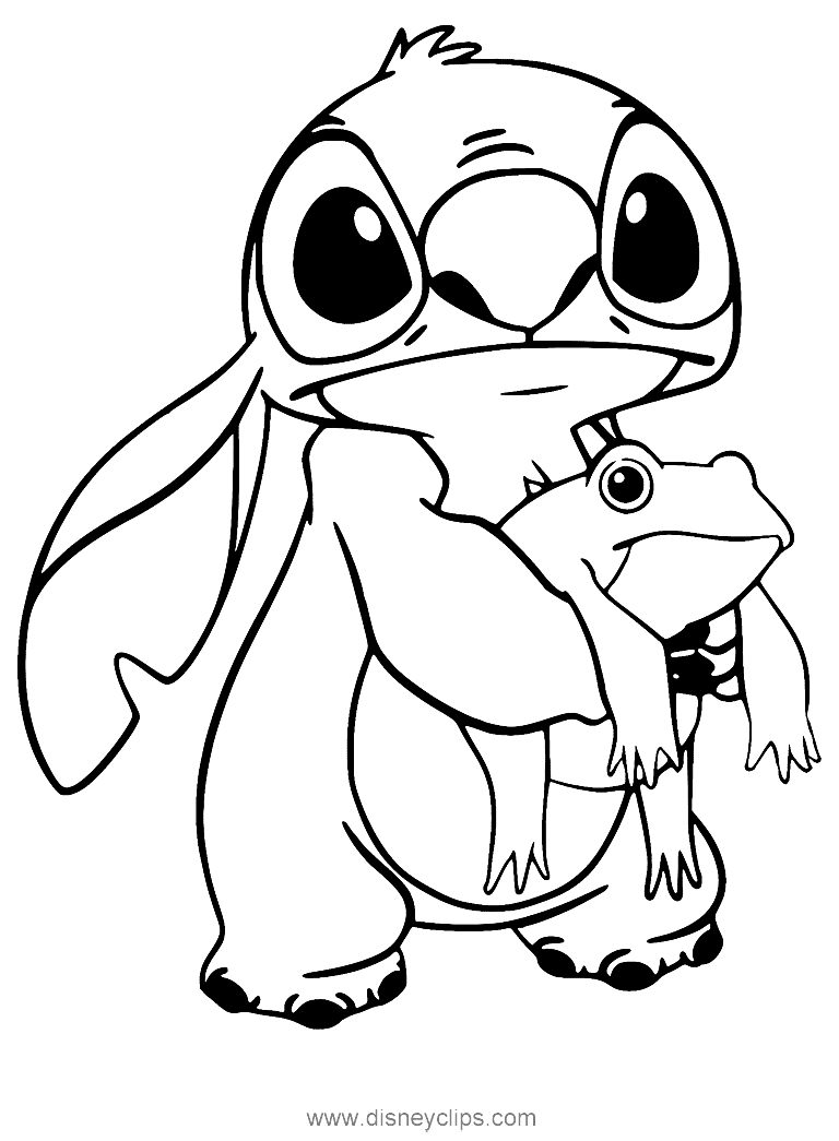 Stitch And Angel Coloring Pages FREE Printable 80