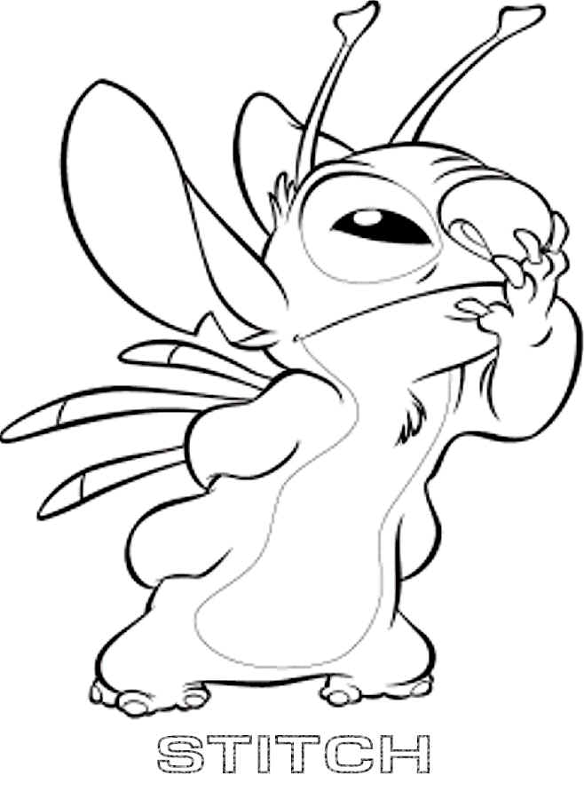 Stitch And Angel Coloring Pages FREE Printable 95