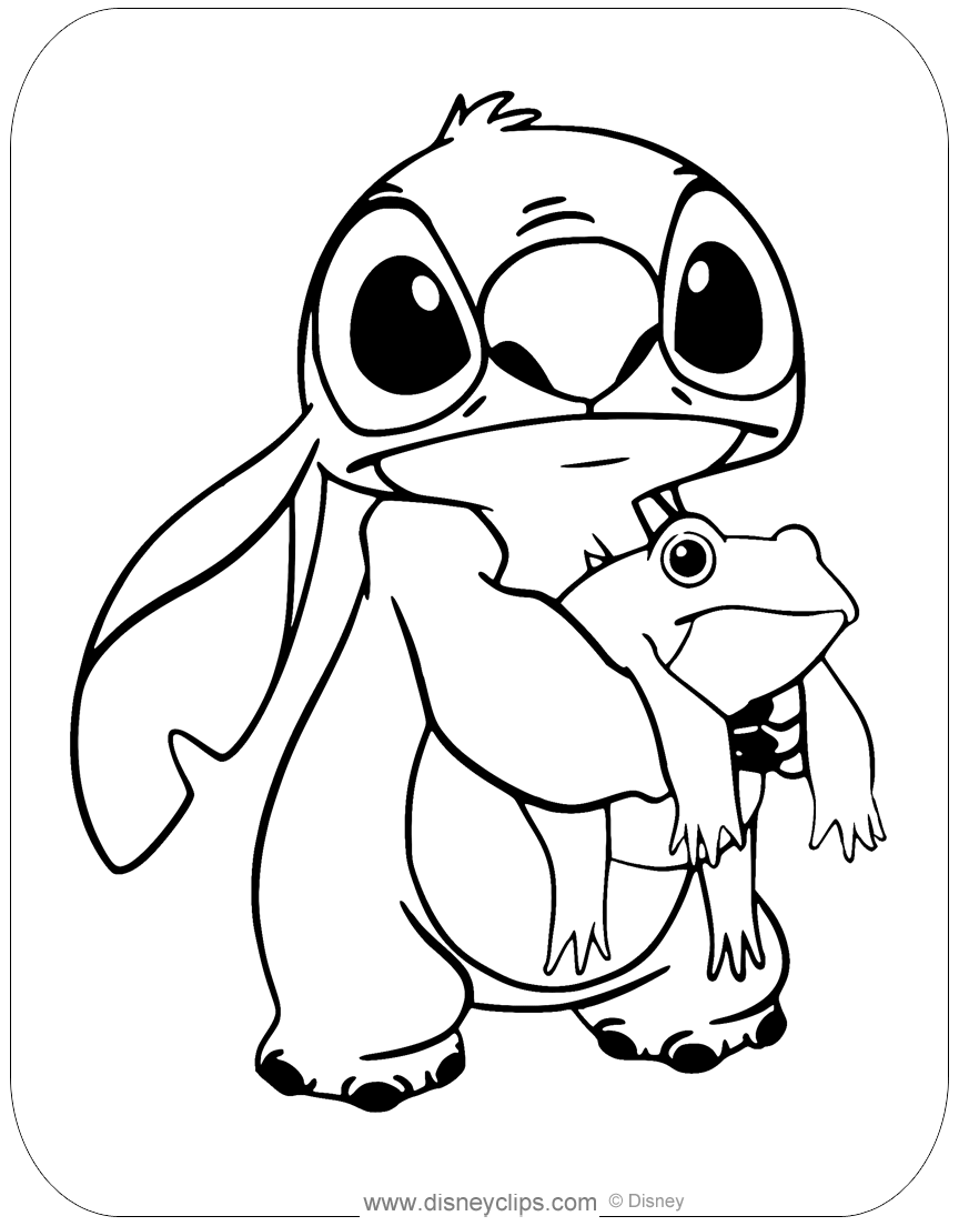 Stitch And Angel Coloring Pages FREE Printable 96