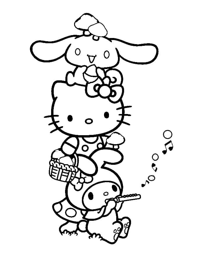 100+ Cinnamoroll Kawaii Sanrio Coloring Pages You'll Love 1