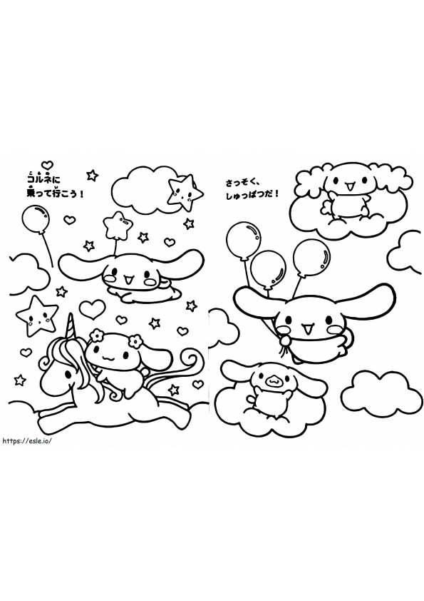 100+ Cinnamoroll Kawaii Sanrio Coloring Pages You'll Love 111