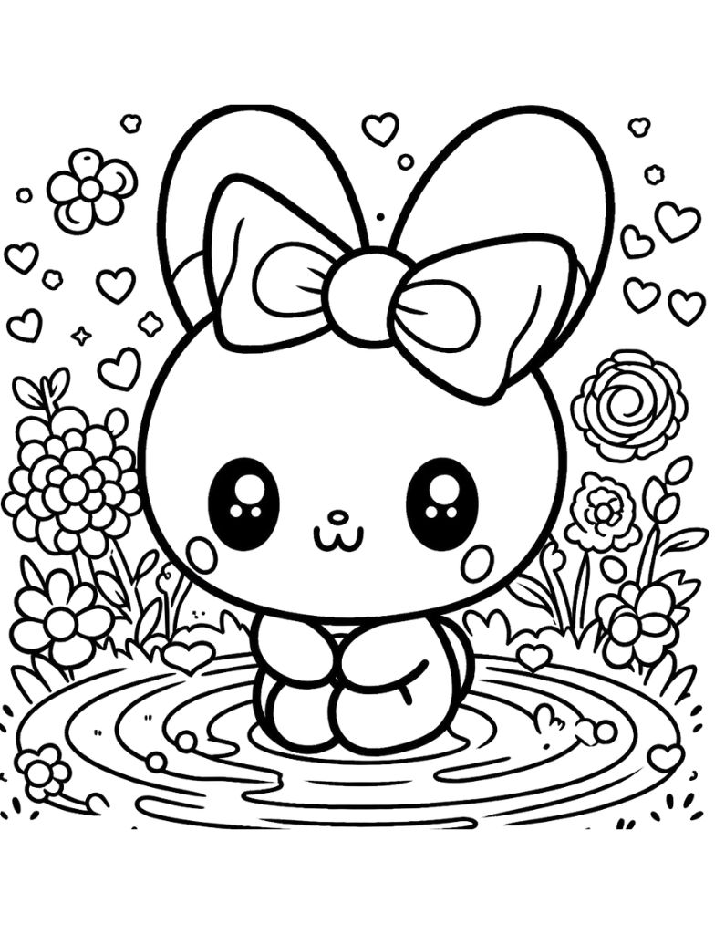 100+ Cinnamoroll Kawaii Sanrio Coloring Pages You'll Love 116