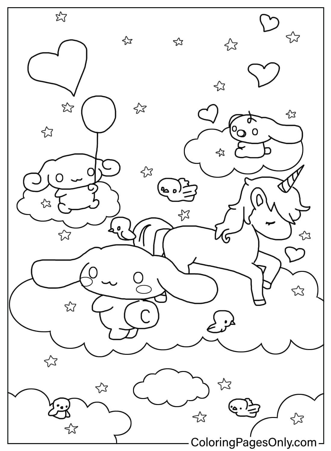 100+ Cinnamoroll Kawaii Sanrio Coloring Pages You'll Love 117