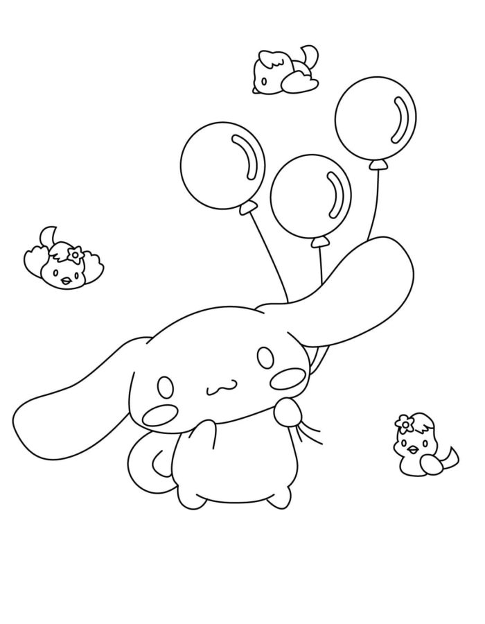 100+ Cinnamoroll Kawaii Sanrio Coloring Pages You'll Love 121